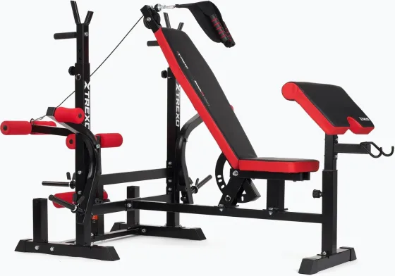 Тренажер Trexo Лавка Treningowa Benchfit Max Ze Stojakiem I Modlitewnikiem Czarny Киев