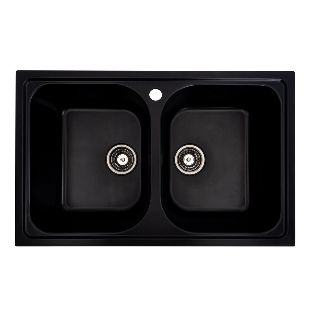 VALESO Гранітна мийка для кухні VALESO EQUATORIA 7950 матова Чорна Киев - изображение 2