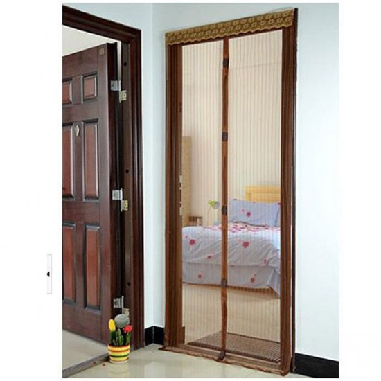 Антимоскітна сітка на окремих магнітах від комарів коричневий 210х100 см Вінниця - фото 1