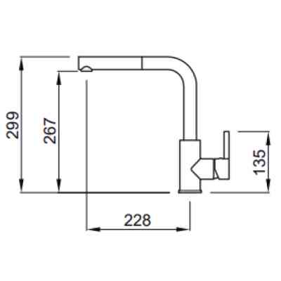 Смеситель Elleci SHELL PLUS NERO 40 Винница