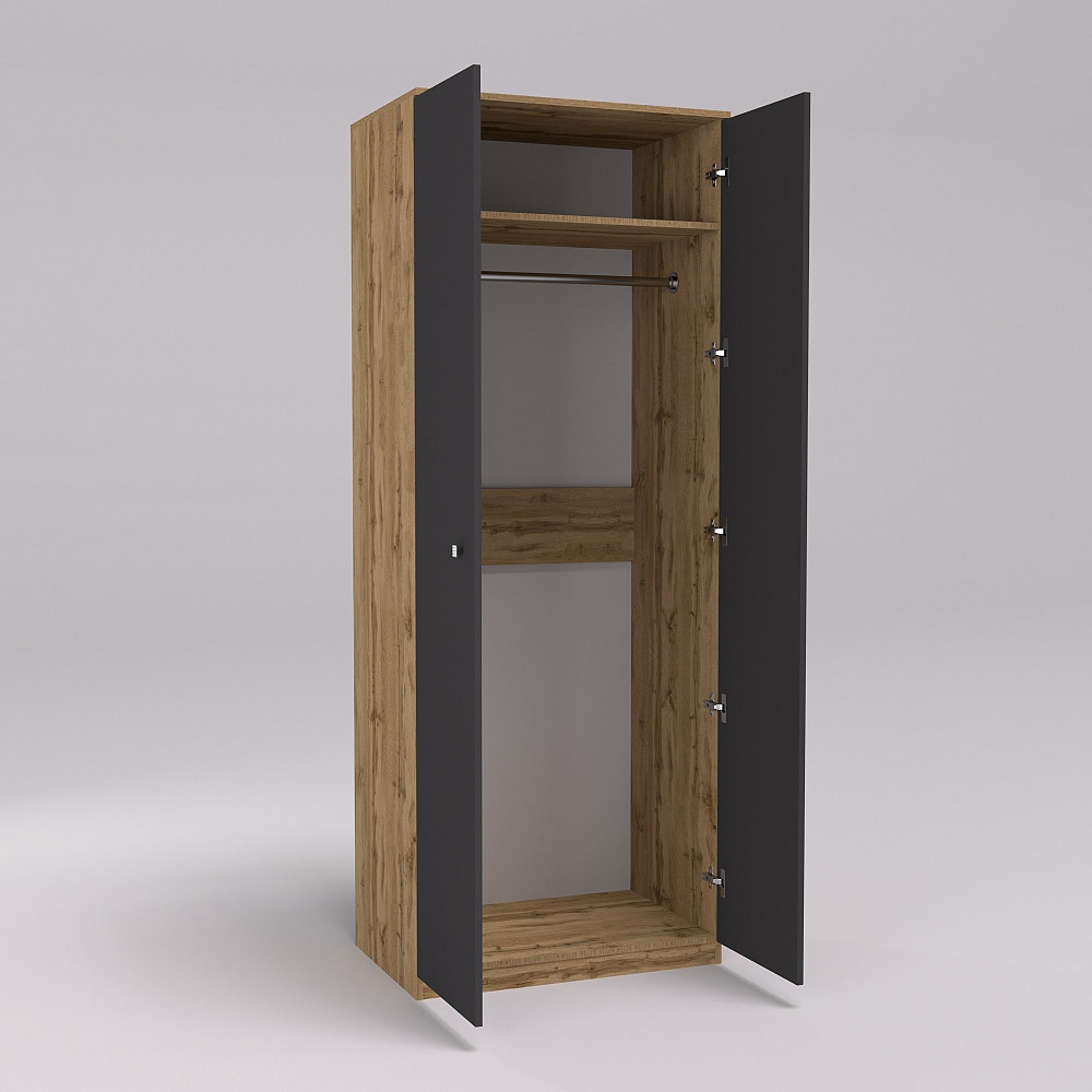 Шкаф Favorit F-13, Дуб Аппалачи/Антрацит, 800х530х2100 Львов - изображение 2