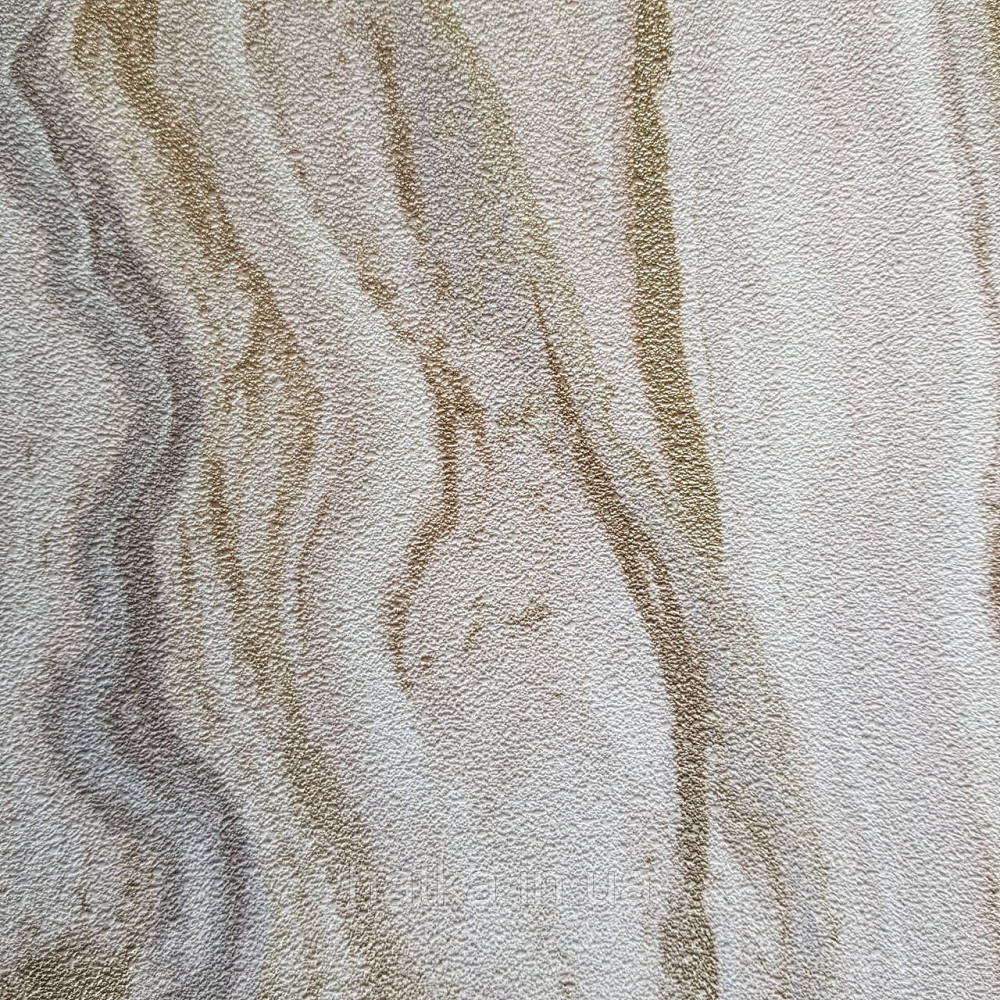 Шпалери метрові вінілові на флізелін дизайнерські Erismann Elle абстракція смуги хвилі рожеві золото срібло Київ - фото 3