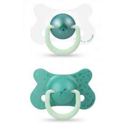 Пустышка Suavinex Зеленый медвежонок 6-18 мес 2 шт. ночная (306811) Винница