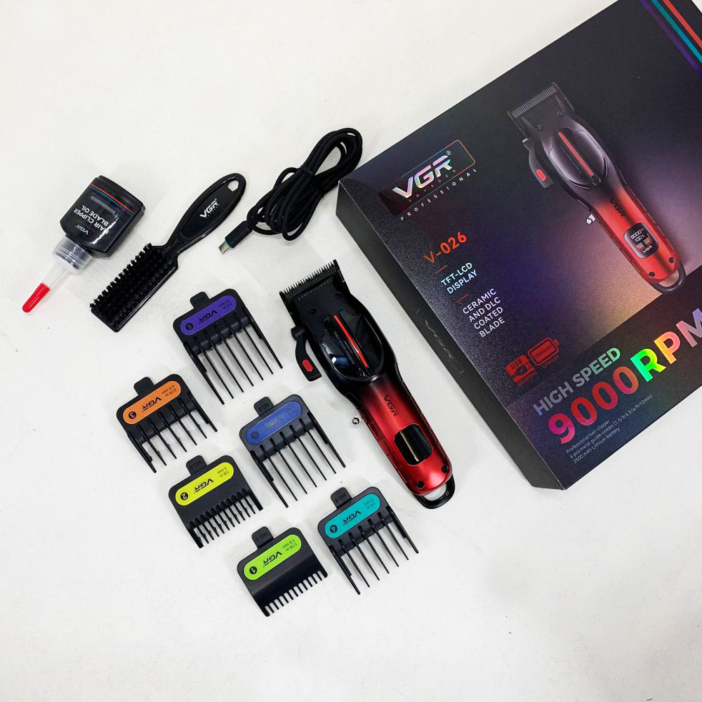 Машинка-тример для стрижки бездротова VGR, Універсальний тример для чоловіків, Тример бездротовий LQ-70 Івано-Франківськ - фото 8