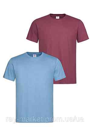 Набір базових футболок 2шт Stedman Classic-T жіночий блакитний/бордовий (ST2000W-LBL-BGR) Київ