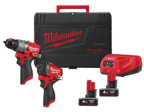 Набір з двох інструментів безщіткових акумуляторних M12 FPP2X2-402X MILWAUKEE (гайковерт M12 FCIWF12G3-0, Одеса - фото 2