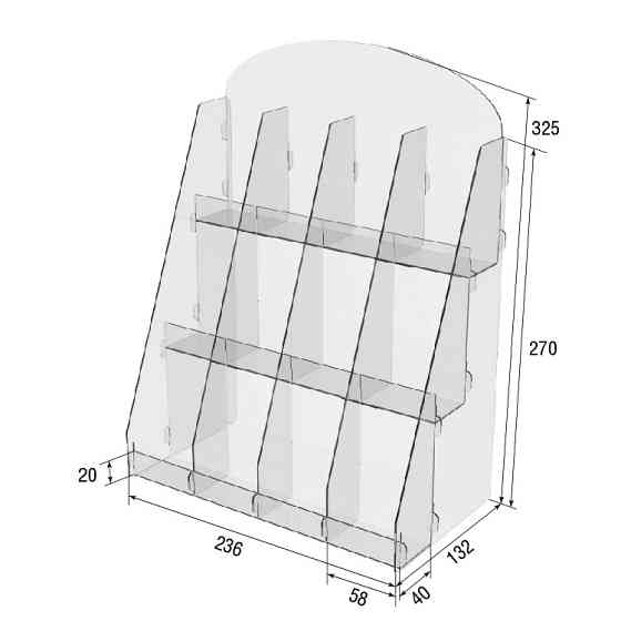 Товарна горка EKOSTAR на 4 комірки 236х132х325 Київ