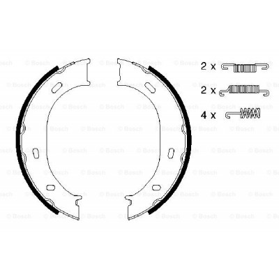 Гальмівні колодки Bosch 0 986 487 610 Вінниця - фото 5