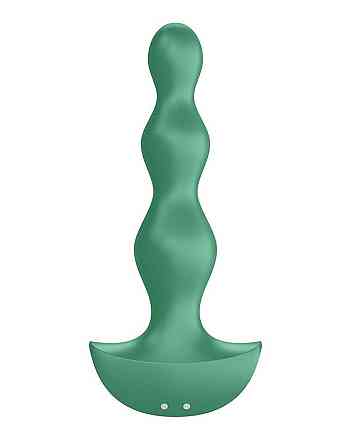Анальний стимулятор-намистини з двома моторами Satisfyer Lolli-Plug 2 Green Sex Aura Київ