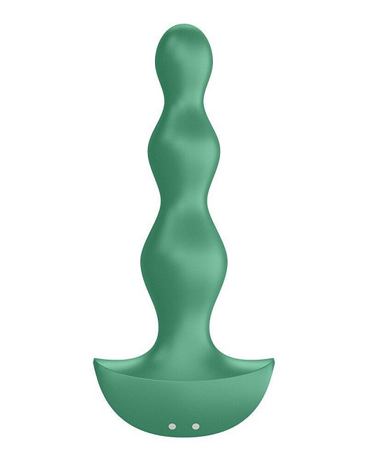 Анальний стимулятор-намистини з двома моторами Satisfyer Lolli-Plug 2 Green Sex Aura Київ - фото 5