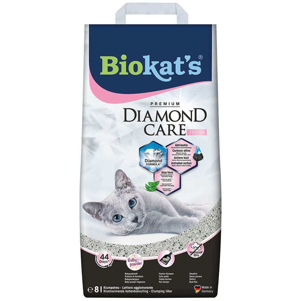 Наполнитель Biokats Diamond Fresh для кошачьего туалета, бентонитовый, 8 л Винница - изображение 1