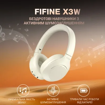 Навушники Fifine X3W Wireless White (X3W) Вінниця - фото 10