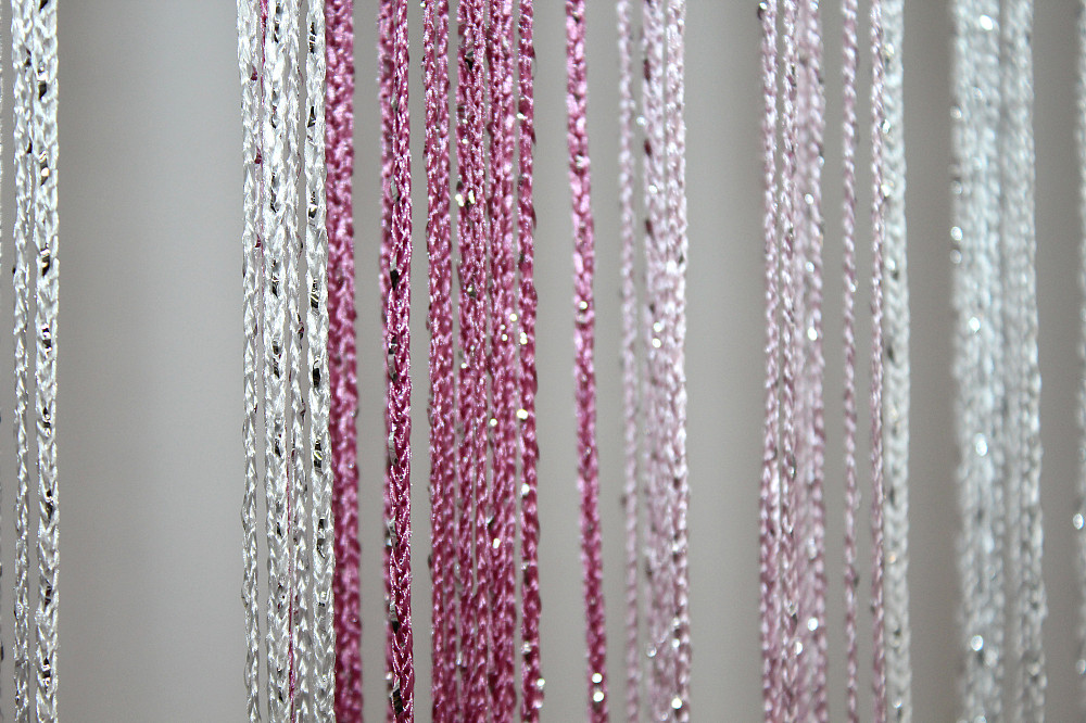 Шторы-нити с люрексом Малиновый с белым 300х300см 1 шт (61-037) Киев - изображение 6