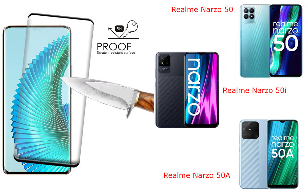Захисне скло HyperGlass Pro для Realme Narzo 50, Narzo 50i, Narzo 50A – максимальна чутливість та захист Київ - фото 1