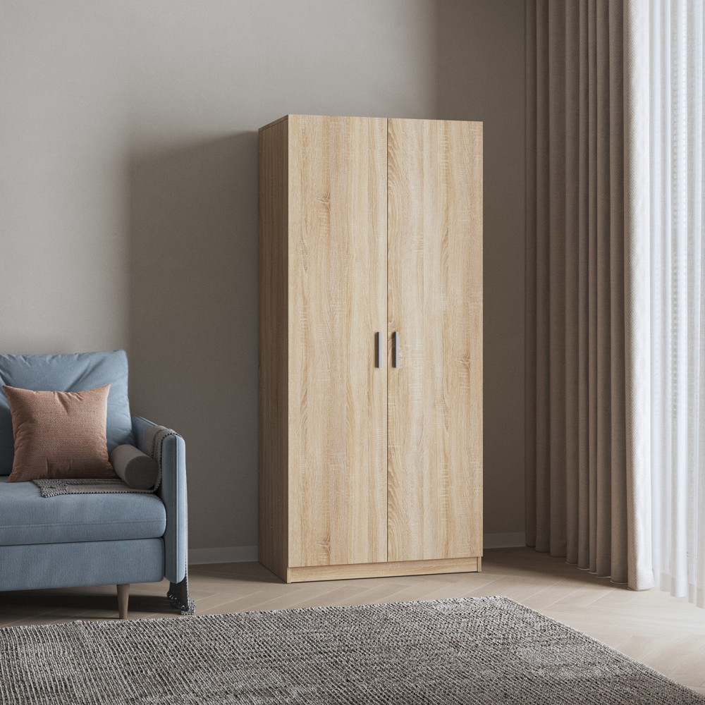 Шафа для одягу VAYS, 2-х дверна шафа M-54 Дуб Сонома Львів - фото 1
