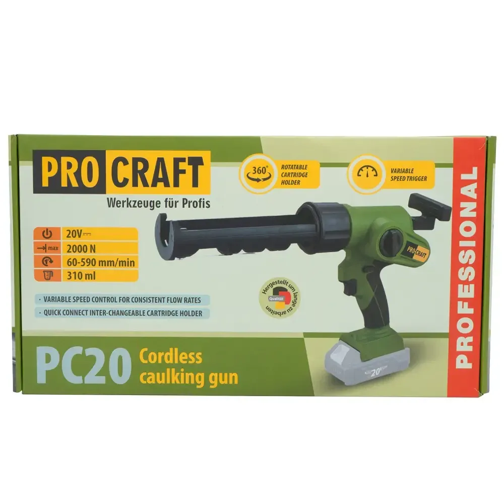 Акумуляторний пістолет для герметика Procraft ,Акумуляторний пістолет для герметика 310 мл PC20 Львів - фото 6