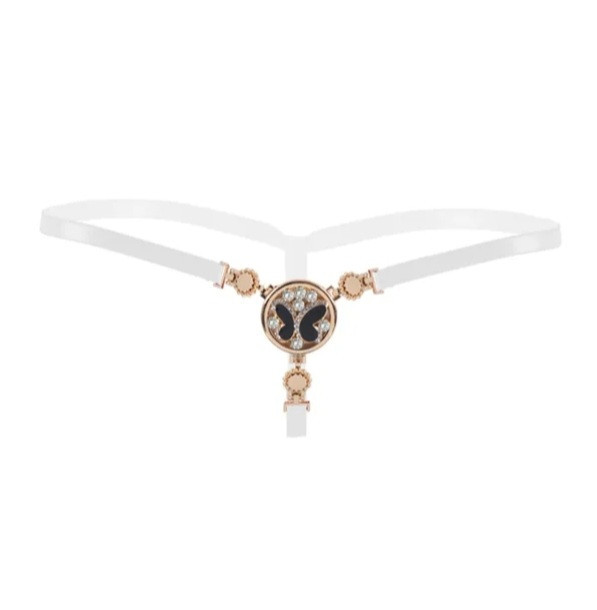 Еротичні трусики з намистом бежеві - розмір універсальний (на резинці) Київ - фото 1