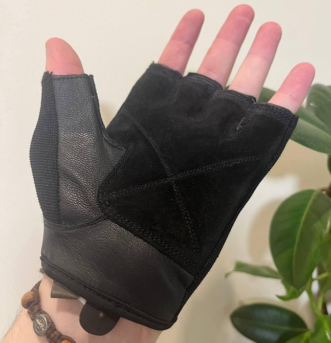 Рукавички для фітнесу і важкої атлетики PowerPlay 9200  чорні L Київ - фото 6