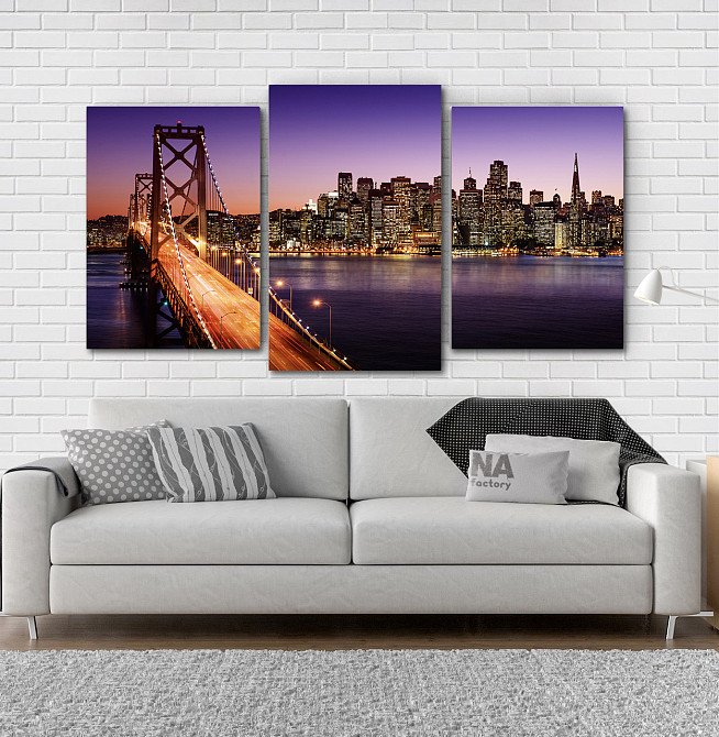 Модульна картина Нічне місто Art-75_3 Київ - фото 2