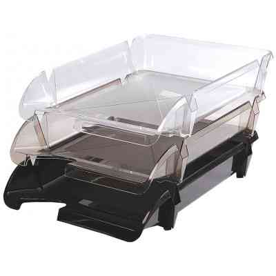 Лоток для паперів Economix горизонтальний Компакт пластик, димчастий (E80601) Вінниця