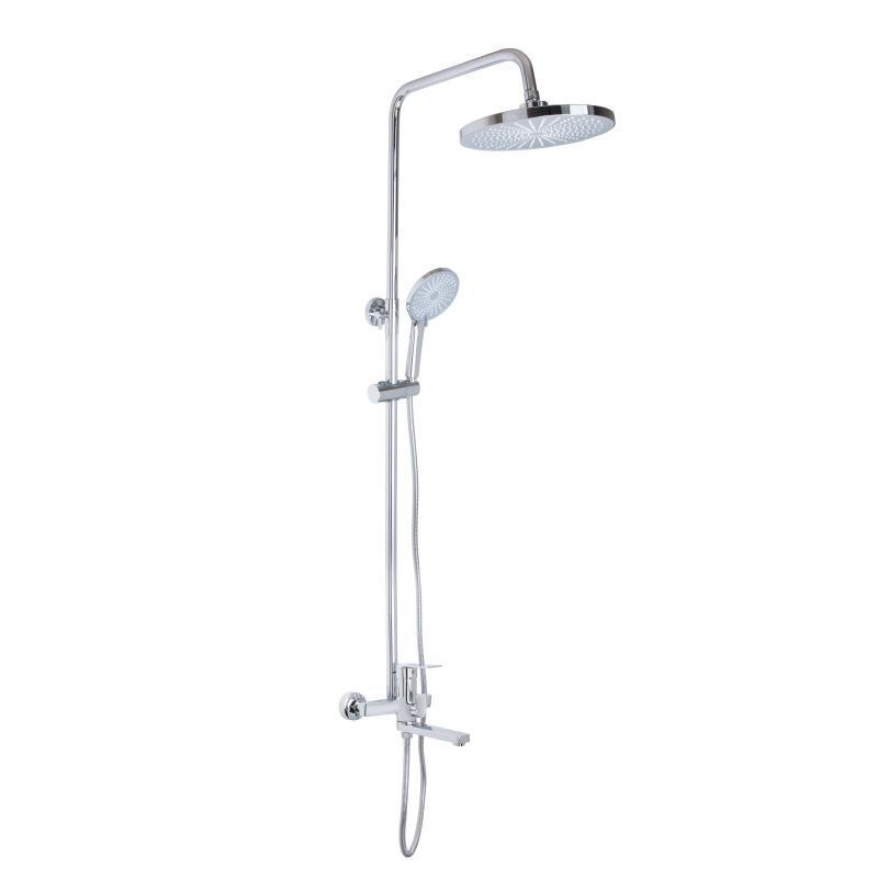 Душевая система из латуни Qtap Aries на три потребителя (с изливом) QTARI1112CRM47606 Chrome Харьков - изображение 1