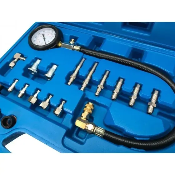 Тестер тиску VERKE наборі з адаптерами  для діагностики дизельних двигунів манометр з адаптерами Львів