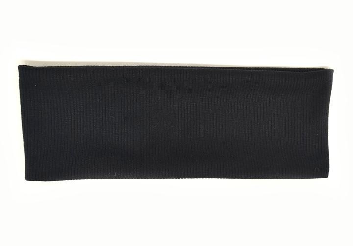 Повязка на голову черная трикотажная Киев - изображение 1