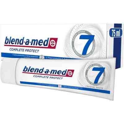 Зубная паста Blend-a-med Complete Protect 7 Кристальная белизна 75 мл (8001090716705) Винница