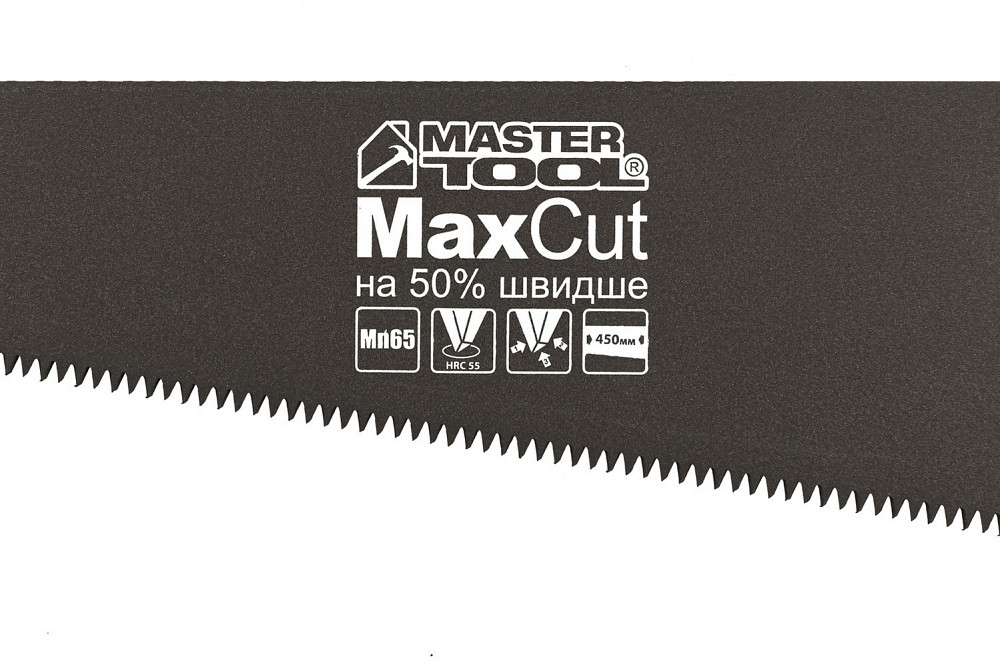 Ножівка столярна MASTERTOOL 7TPI MAX CUT тефлонове покриття 450 мм загартований зуб 3-D заточування 14-2345 Коломия - фото 5