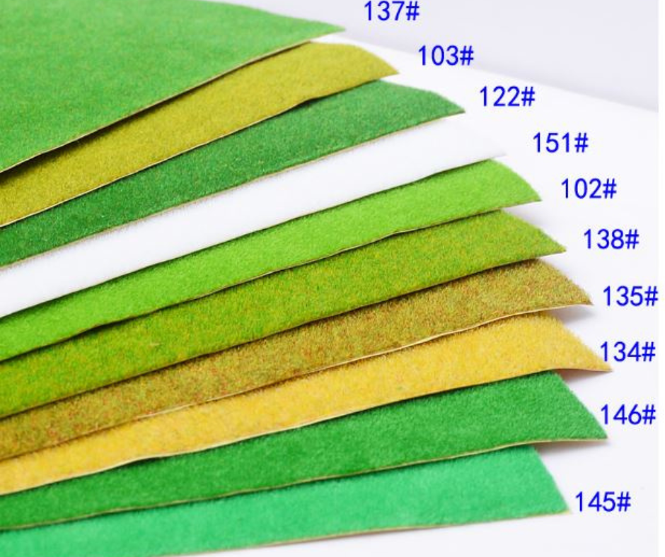 Искусственная трава, флокированный газон 20х30 см для миниатюры, диорамы, песочного стола, микропейзажа Зелений 145 Одесса - изображение 3