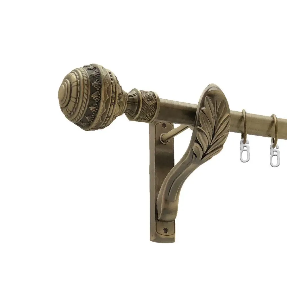 Карниз Orvit Арабеска металевий однорядний ретро Антик 25 мм 200 см (4224630) Львів - фото 1