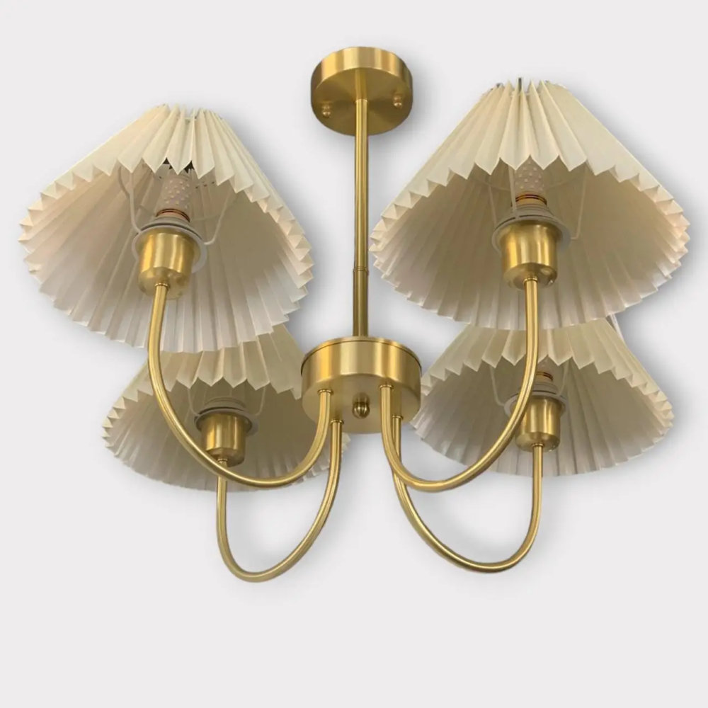 Світлодіодна люстра Дзвін cx911 (Золота) на 4 плафони Київ - фото 1