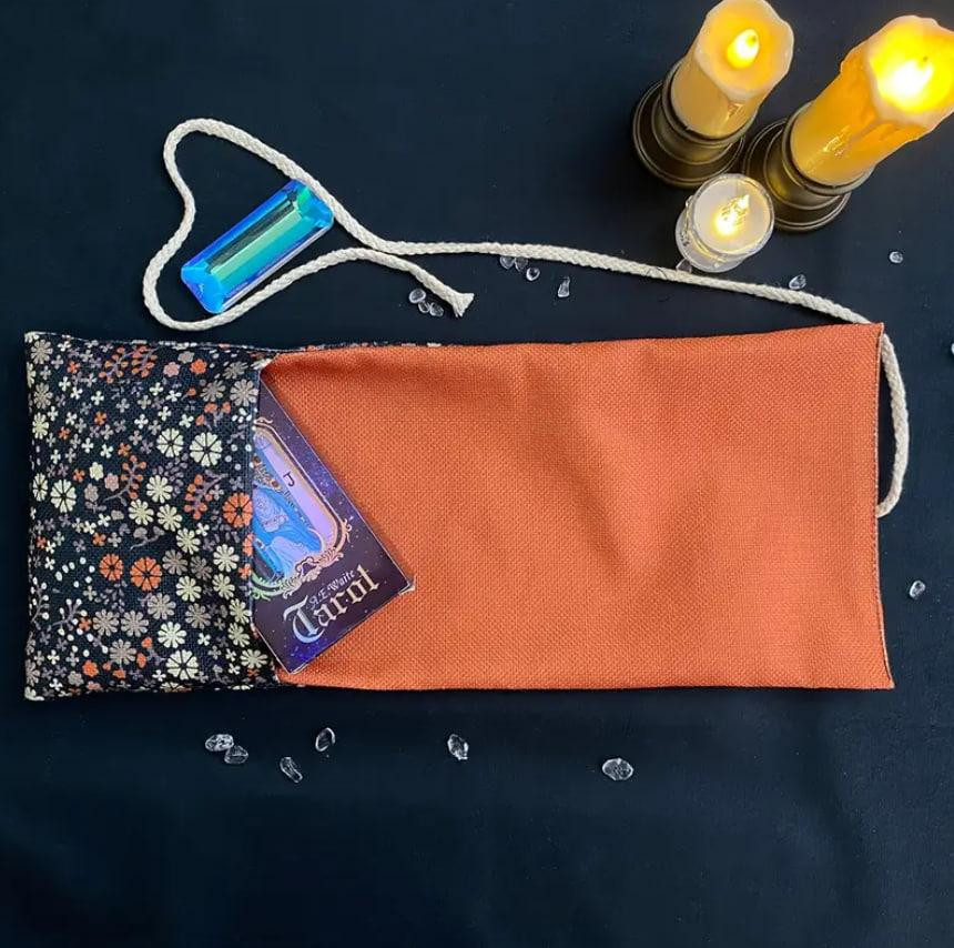 Сумка для хранения карт Таро с цветочным узором, чехол для карт таро 38*17 см. Киев - изображение 4