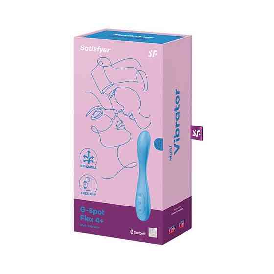 Универсальный смарт-вибратор Satisfyer G-Spot Flex 4+, гибкий ствол с фиксацией положения Sex Aura Киев