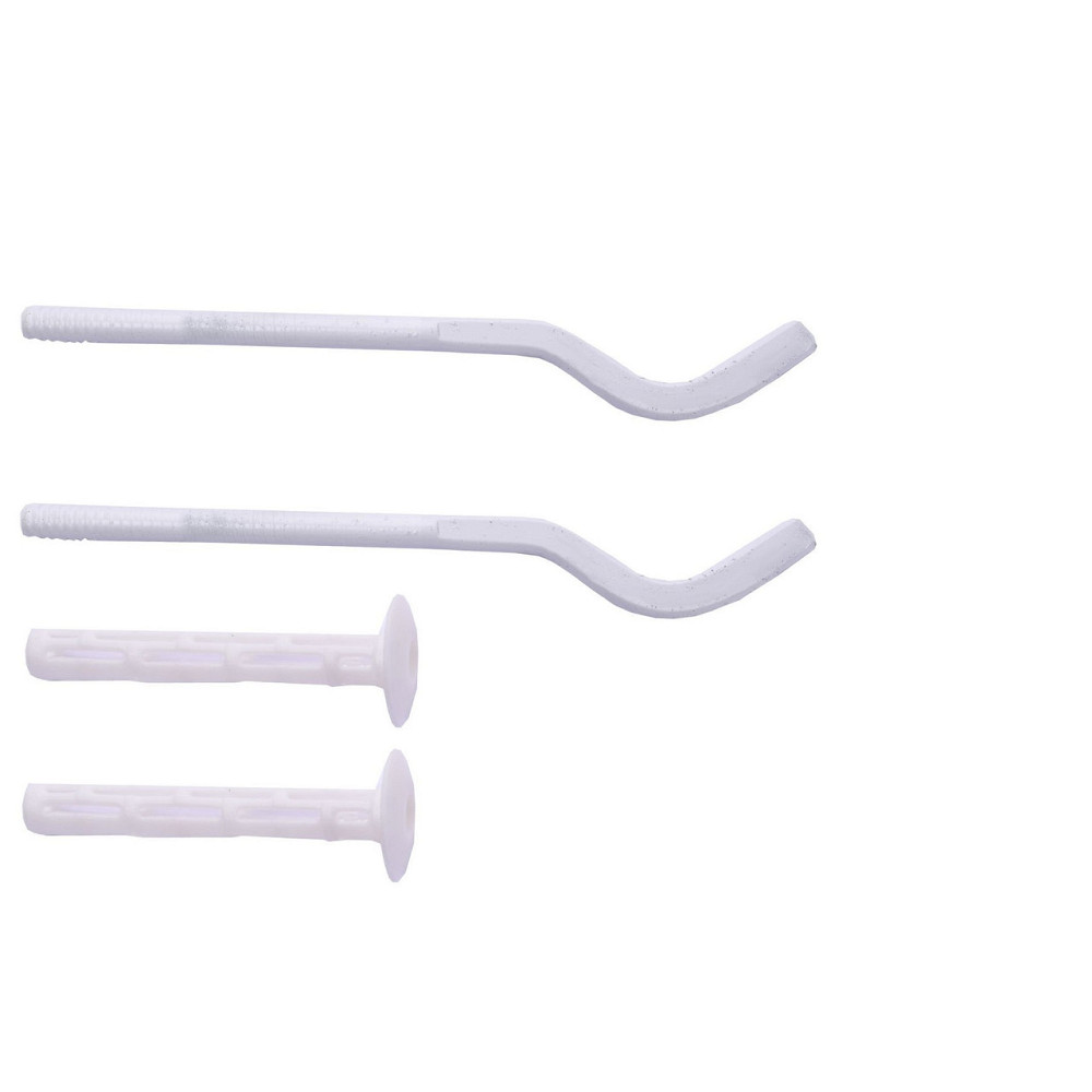 Комплект кронштейнів секційного радіатора штирьковий білий з дюбелем Ø8х170мм (пар.4од.) (000024512) Київ - фото 1