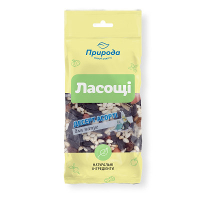 Ласощі для птахів Природа «Десерт-асорті» 100 г (4820157401613) Вінниця - фото 1