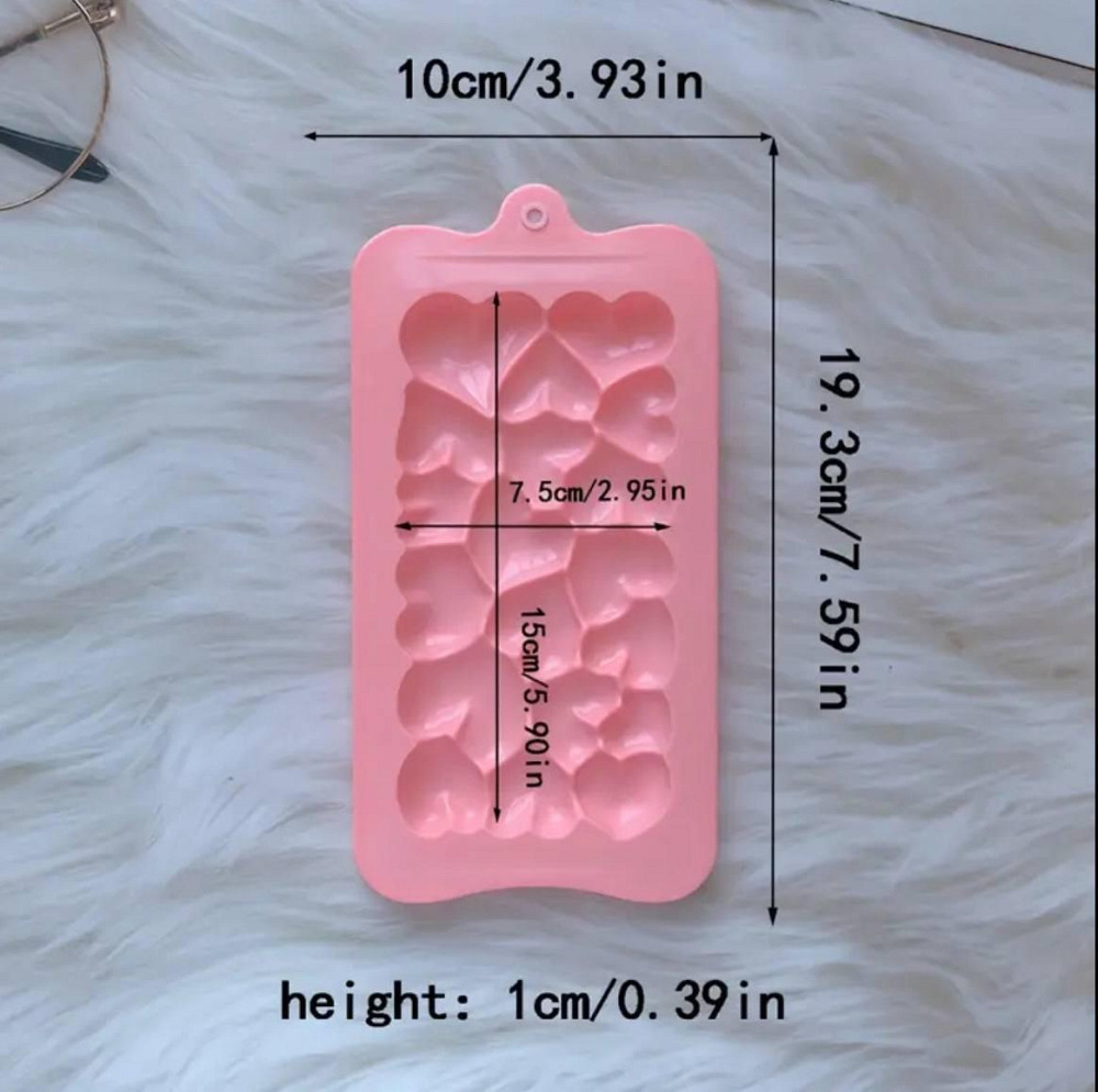 Силиконовая форма Сердца 3D для шоколада и декора Киев - изображение 3