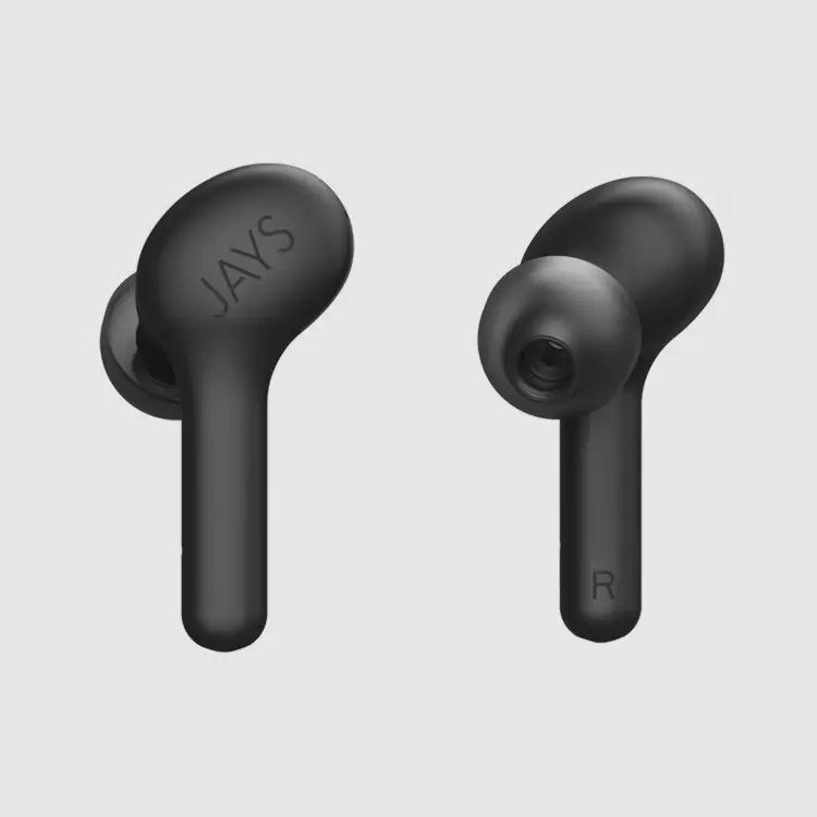 Бездротові навушники JAYS f-Five (F5TW01) Bluetooth True Wireless Black — Шведська якість звуку та свобода руху Київ - фото 2