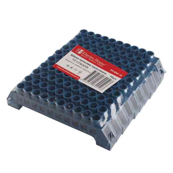 Шина нулевой изолированная, 10 отверстий Днепр