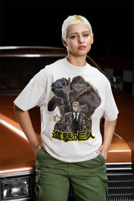 Футболка для мальчика аниме Атака титанов оверсайз (рост от 165 до 180 ) Черний AnimeJ0775m Днепр - изображение 3