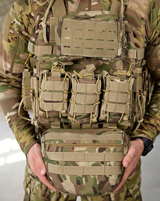 Плитоноска 4 точки быстрый сброс stragen  мультикам с рюкзаком ПП 7909 Одесса - изображение 5