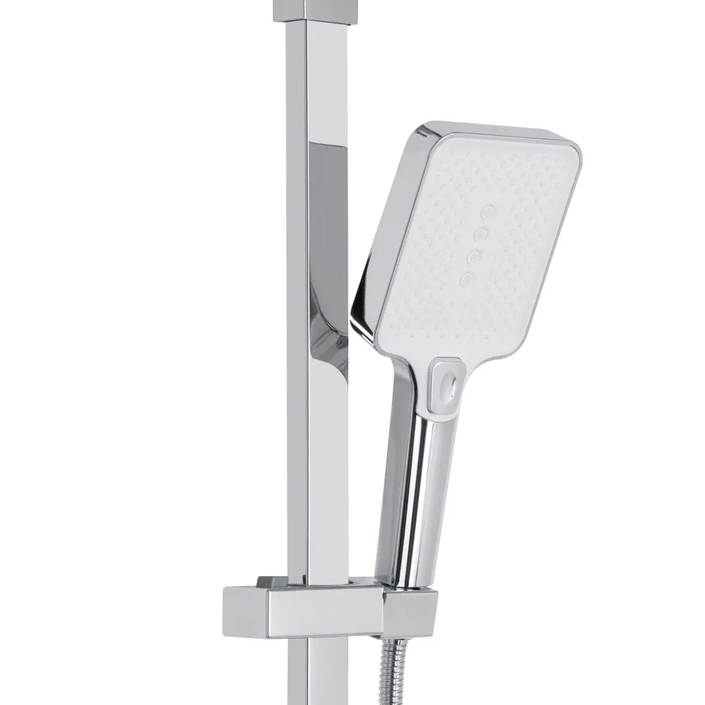 Душова система з виливом Swan Cascada на три споживача QTSWA111CRW45570 Chrome/White Qtap Київ - фото 9