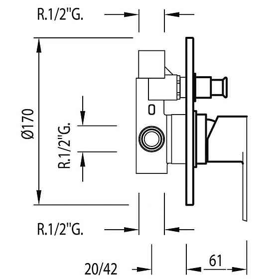 Змішувач для душу TRES BM-TRES 01718012 Київ