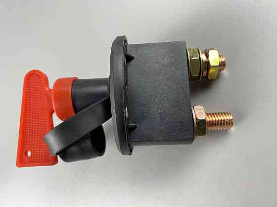 Вимикач маси універсальний механічний дистанційний 12/24 В (червона мідь) 100 А Мукачево