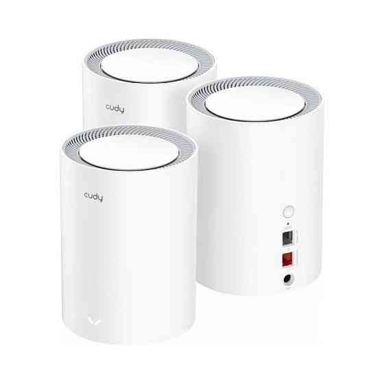 Маршрутизатор Wi-Fi Mesh-система WiFi 6 2.5G Cudy M3000 дводіапазонний AX3000 (3-Pack) Білий Київ