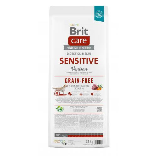 Сухий корм Brit Care Dog Grain-free Sensitive для собак з чутливим травленням, беззерновий з олениною, 12 кг Київ - фото 5