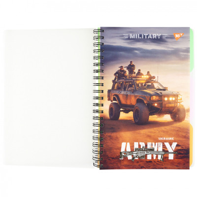 Блокнот Yes А4 Army Ukraine 144 листа пластиковая обложка 144 листа (681944) Винница - изображение 1