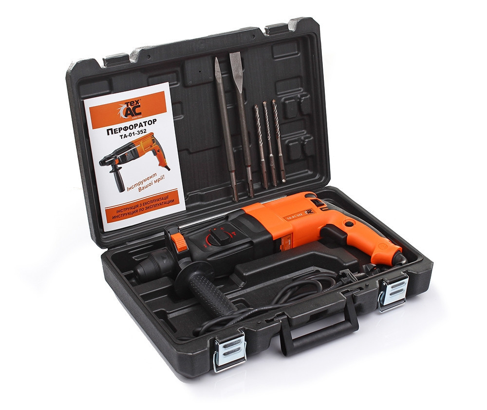 Перфоратор 1200 Вт, 3,8 Дж, патрон SDS+, Tex.AC ТА-01-352 Киев - изображение 4