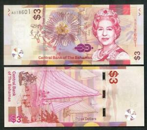 Багами / Bahamas 3 Dollars 2019 Pick New UNC Полтава - фото 1