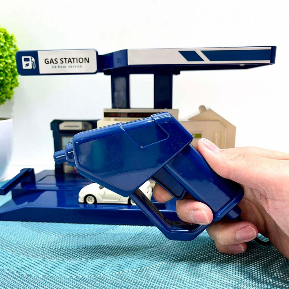 Набір Автозаправка для дітей зі звуком машинка в комплекті Біло-синій (CM559-22M) Чернігів - фото 9